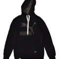 PUMA Mens Graphic Hoodie Jumper Small Black Cotton | Vintage Puma | Thrift | Second-Hand Puma | Used Clothing | Messina Hembry 