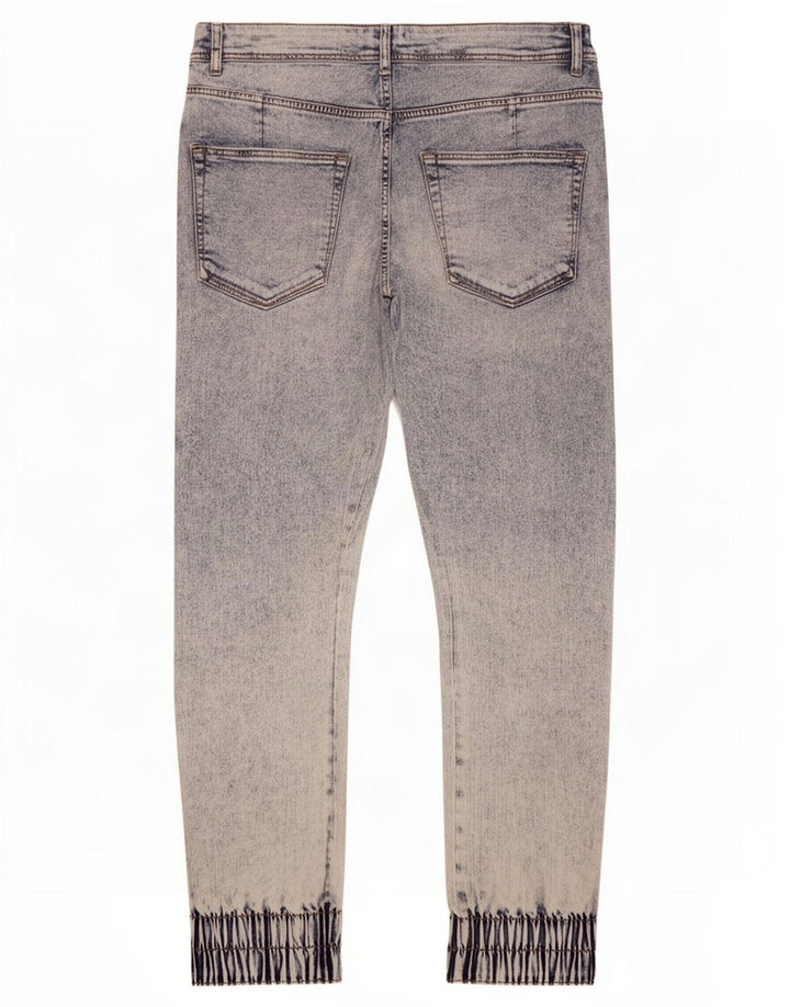 Zara Mens Distressed Joggers Slim Jeans EU 44 Large W34 L28 Blue