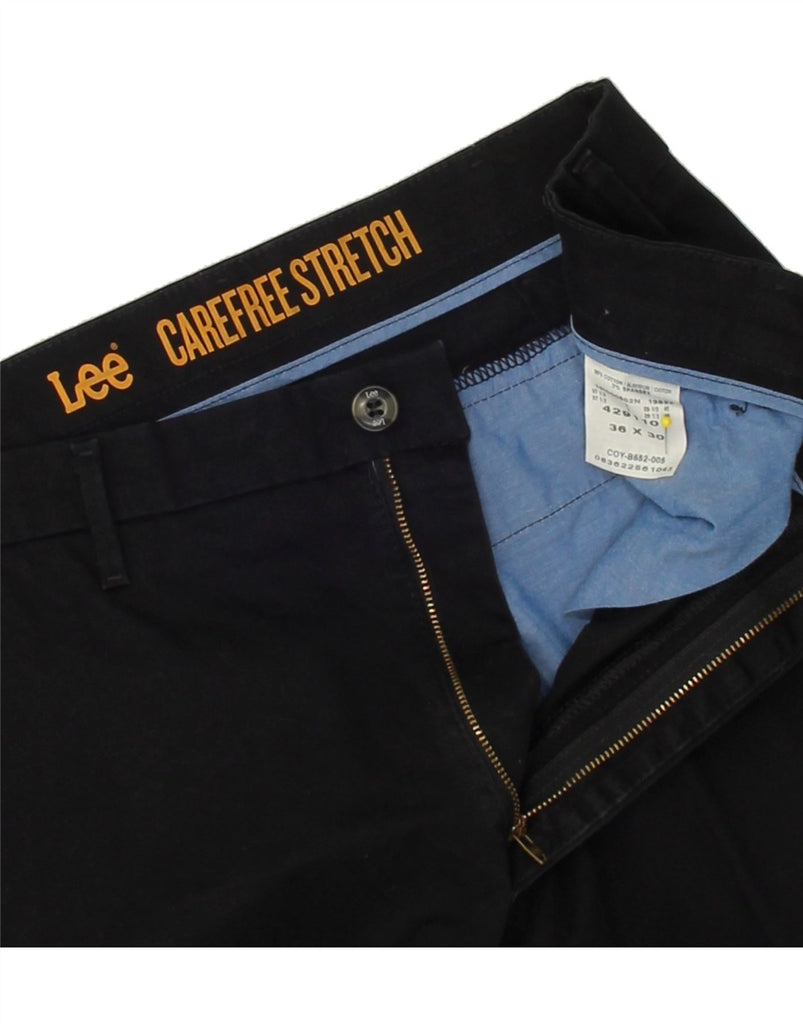 LEE Mens Straight Chino Trousers W36 L30 Black Cotton Vintage Lee and Second-Hand Lee from Messina Hembry 