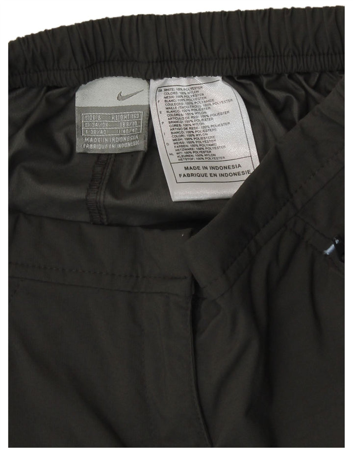 Nike Womens Straight Trousers UK 8/10 Small W26 L29 Grey Polyester