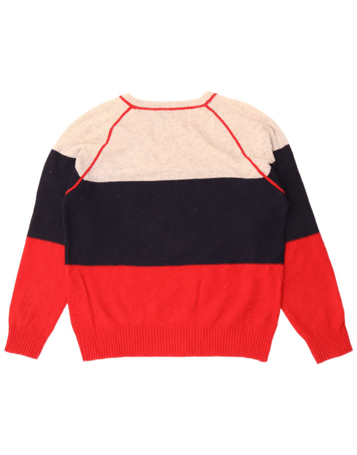 Kappa Mens Boat Neck Jumper Sweater XL Multicoloured Colourblock Wool