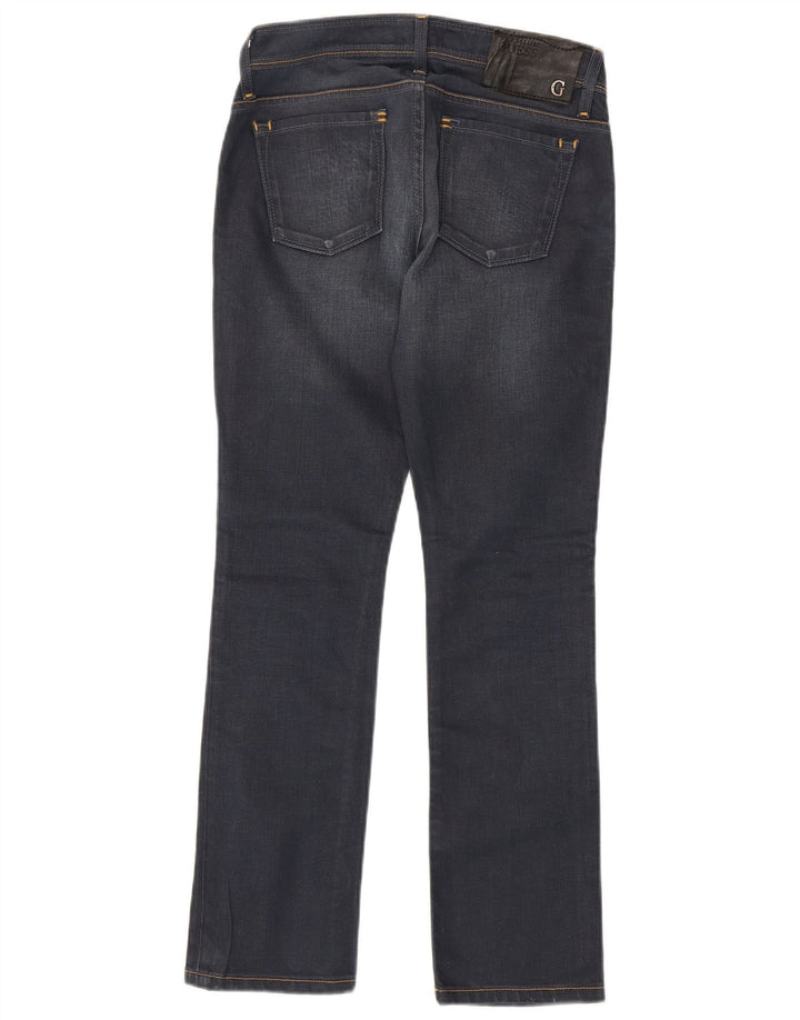 Guess Womens Bootcut Jeans W27 L29 Navy Blue Cotton