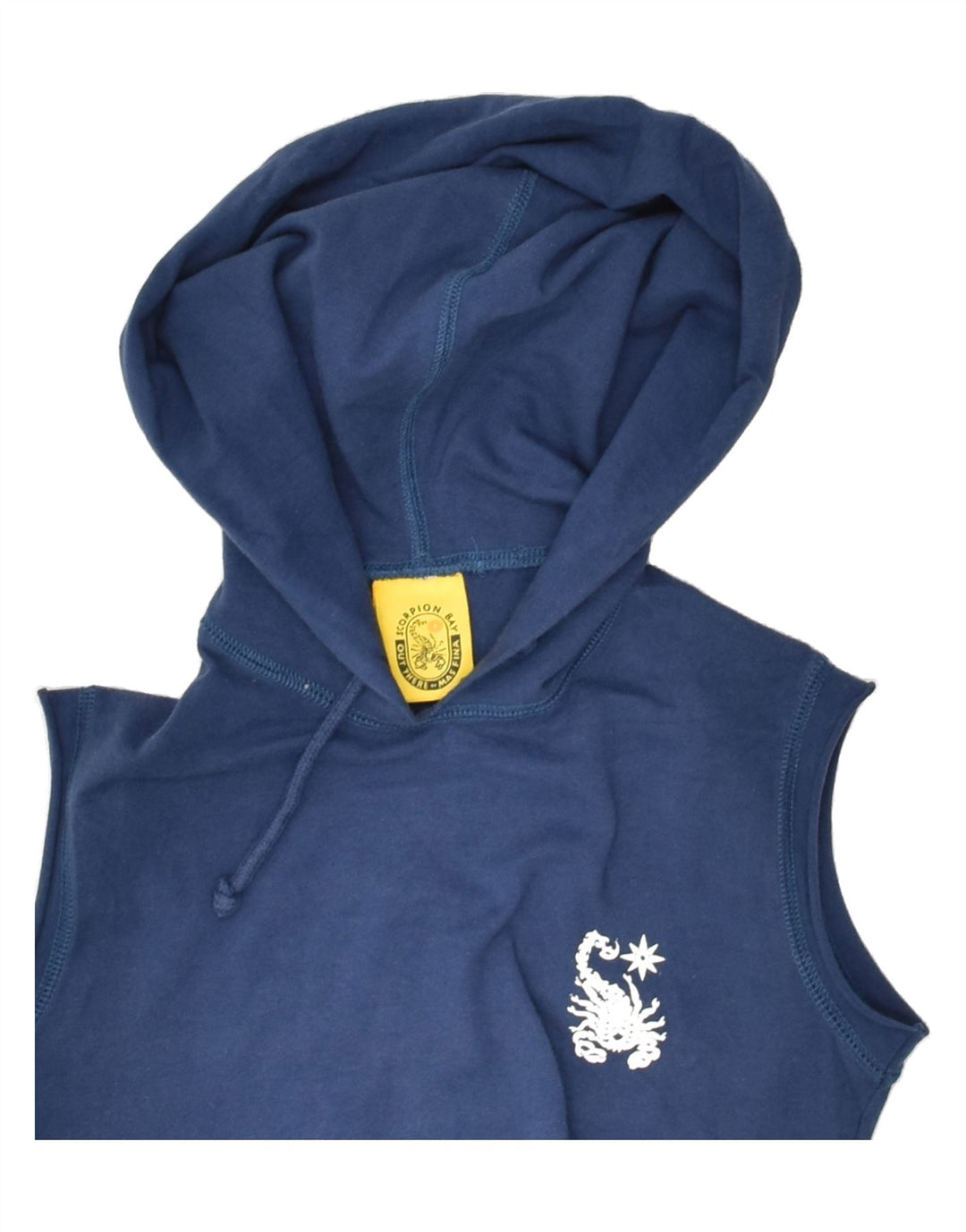 SCORPION BAY Boys Graphic Sleeveless Hoodie Jumper 5-6 Years medium Blue | Vintage Scorpion Bay | Thrift | Second-Hand Scorpion Bay | Used Clothing | Messina Hembry 