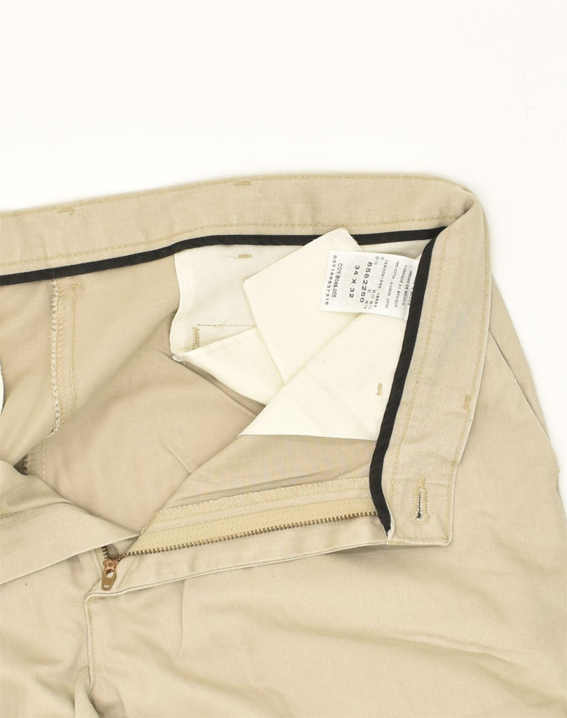 LEE Mens Straight Chino Trousers W34 L32 Beige Cotton | Vintage Lee | Thrift | Second-Hand Lee | Used Clothing | Messina Hembry 