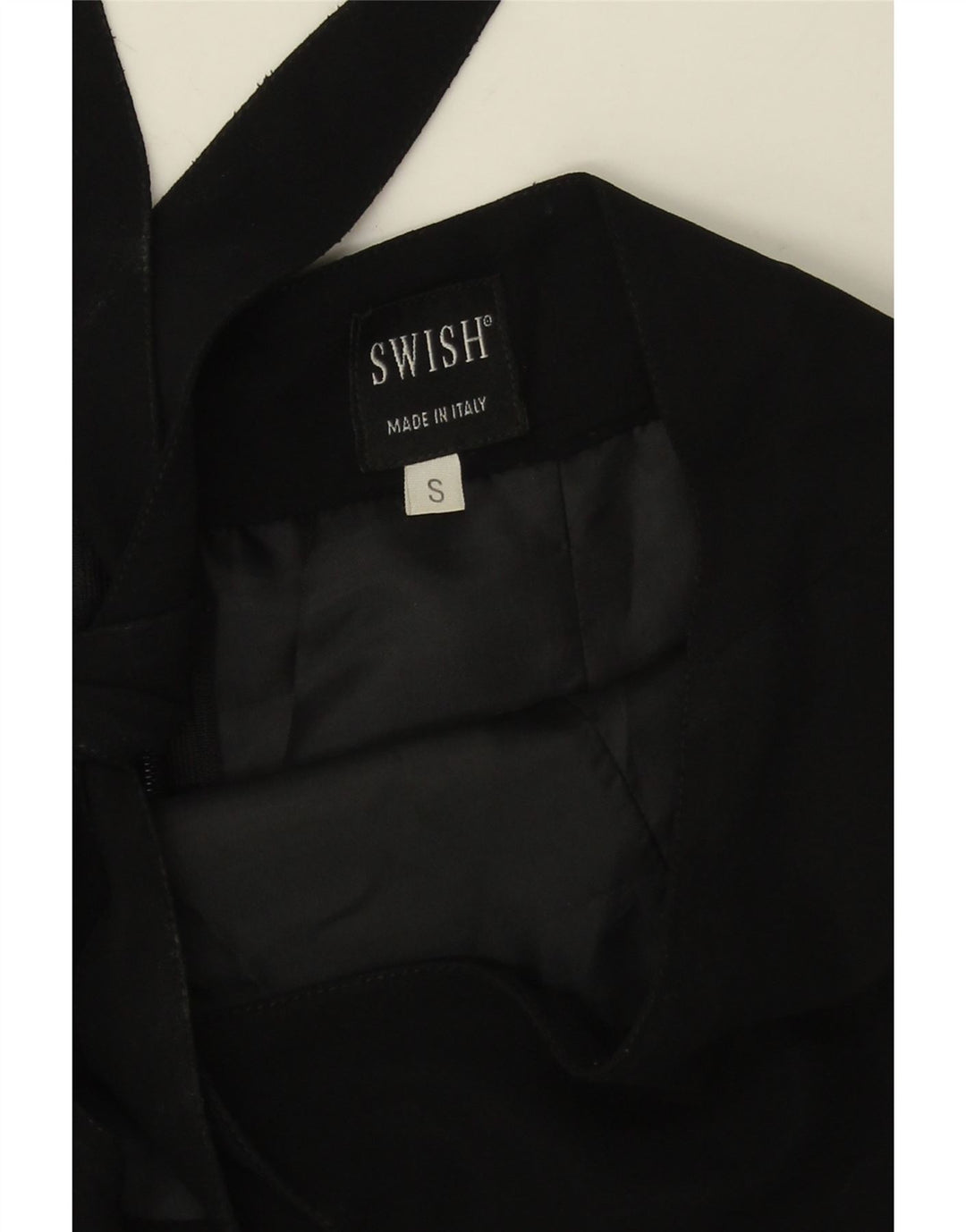 Swish Womens Halter Dress UK 10 Small Black Viscose