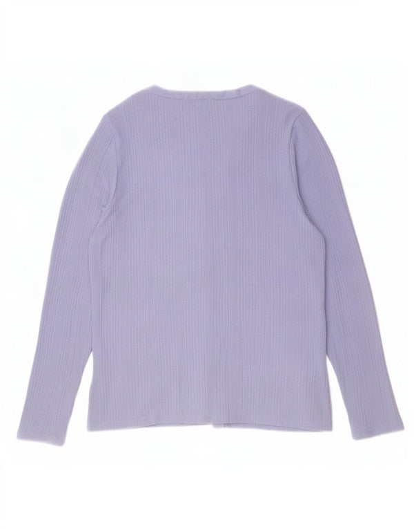 Marks & Spencer Womens Cardigan Sweater UK 16 Large Blue