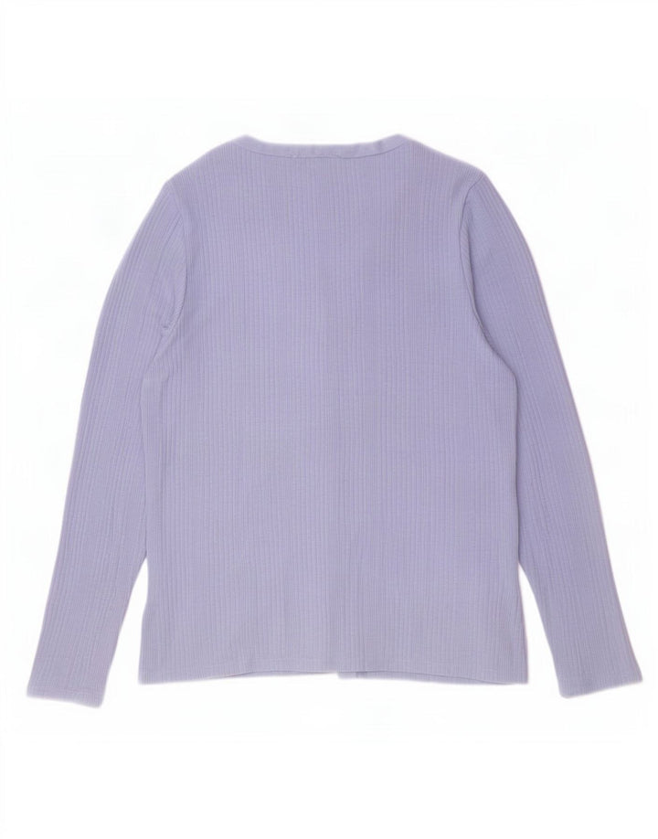 Marks & Spencer Womens Cardigan Sweater UK 16 Large Blue