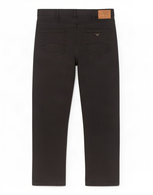 Armani Mens Straight Casual Trousers W38 L29 Black