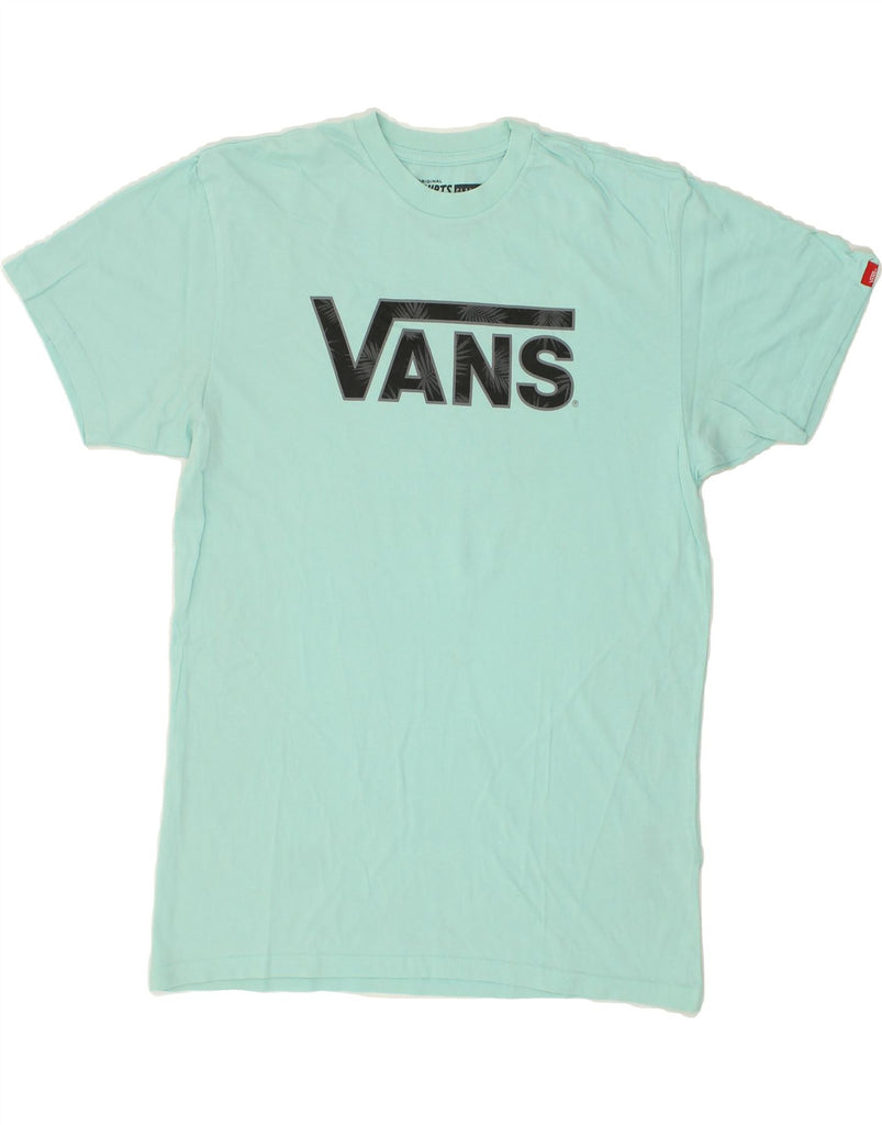 VANS Mens Classic Graphic T-Shirt Top Medium Turquoise Cotton | Vintage Vans | Thrift | Second-Hand Vans | Used Clothing | Messina Hembry 