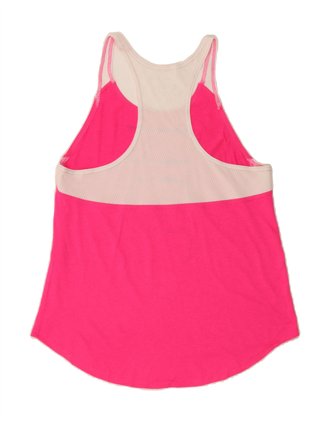 CHAMPION Womens Graphic Vest Top UK 14 Large Pink Colourblock Polyester Vintage Champion and Second-Hand Champion from Messina Hembry 