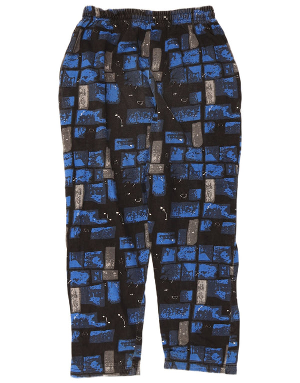 John Baner Mens Tracksuit Trousers UK 44/46 XL Blue Patchwork Cotton