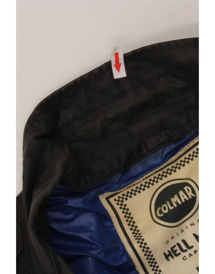 Colmar Womens Biker Jacket IT 42 Small Black Nylon