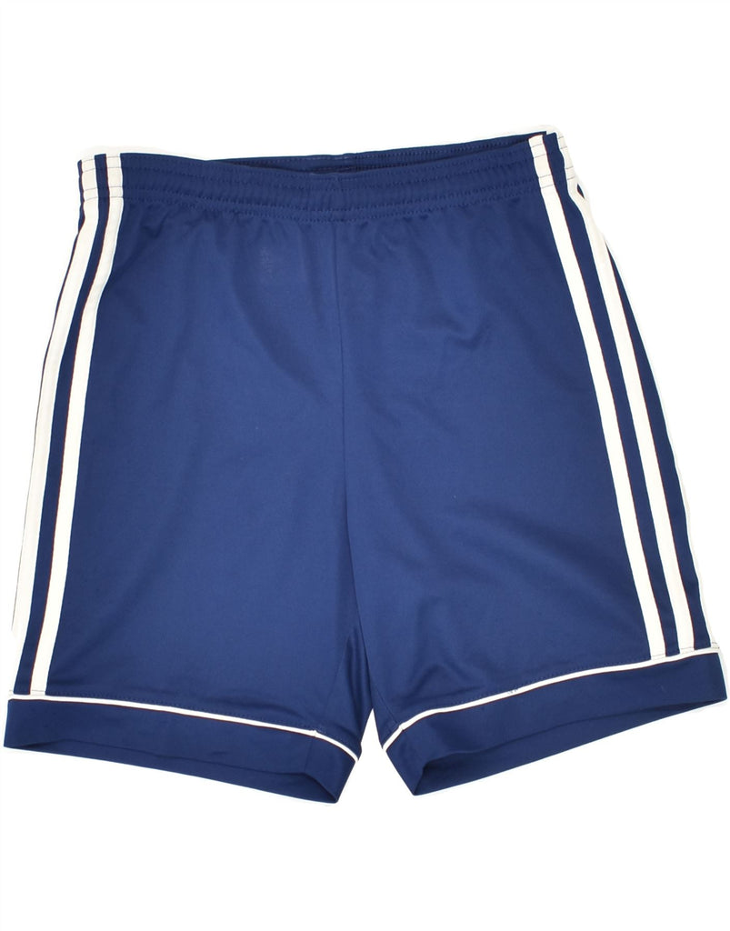 ADIDAS Boys Climalite Sport Shorts 11-12 Years Navy Blue Polyester | Vintage Adidas | Thrift | Second-Hand Adidas | Used Clothing | Messina Hembry 