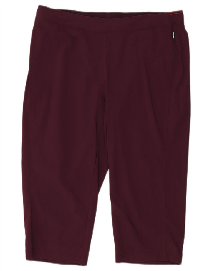 Rohan Womens Capri Leggings UK 14 Large Burgundy Polyamide