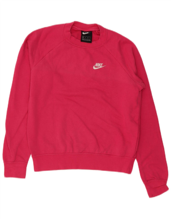 Nike Mens Sweatshirt Jumper XS Pink Cotton