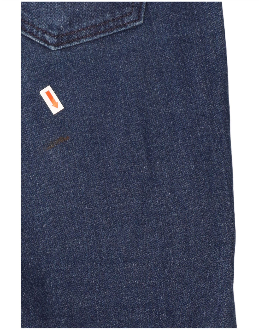 Levi's Womens 524 Super Low Slim Jeans US 7 Medium W32 L31 Blue Cotton