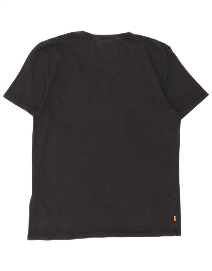Timberland Mens Regular Fit Graphic T-Shirt Top Small Black Cotton