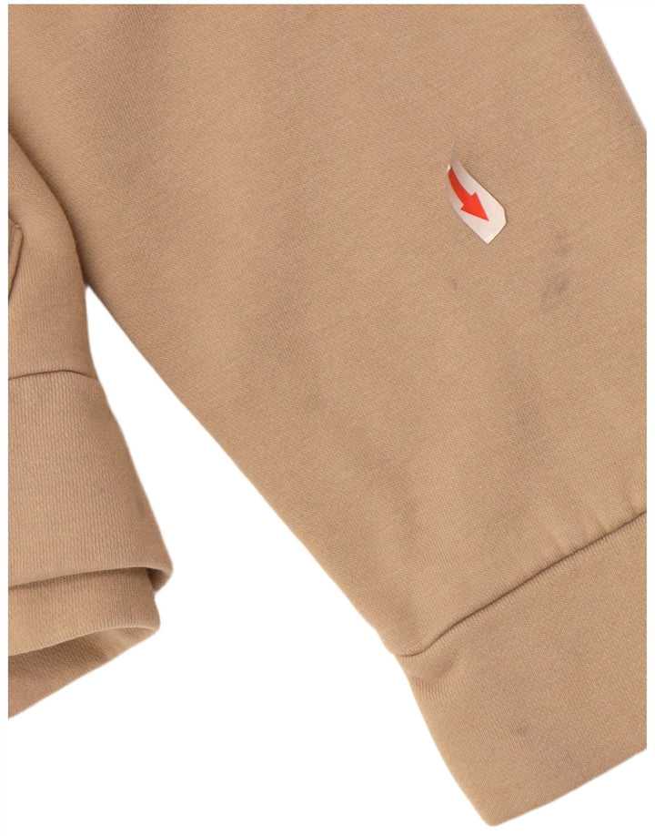 Adidas Mens Hoodie Jumper Medium Beige Cotton