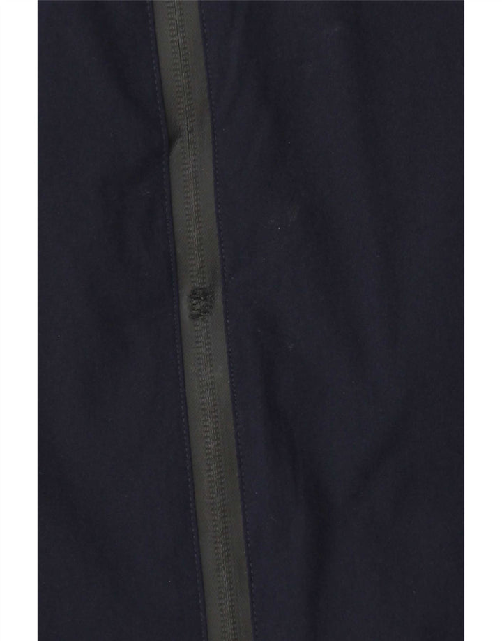 Zara Mens Bomber Jacket UK 40 Large Navy Blue