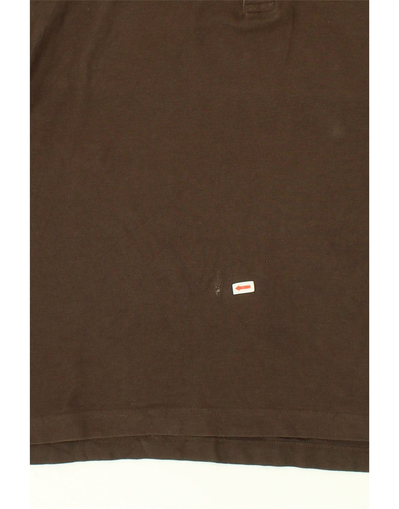 LOTTO Mens Polo Shirt Medium Brown Cotton | Vintage Lotto | Thrift | Second-Hand Lotto | Used Clothing | Messina Hembry 