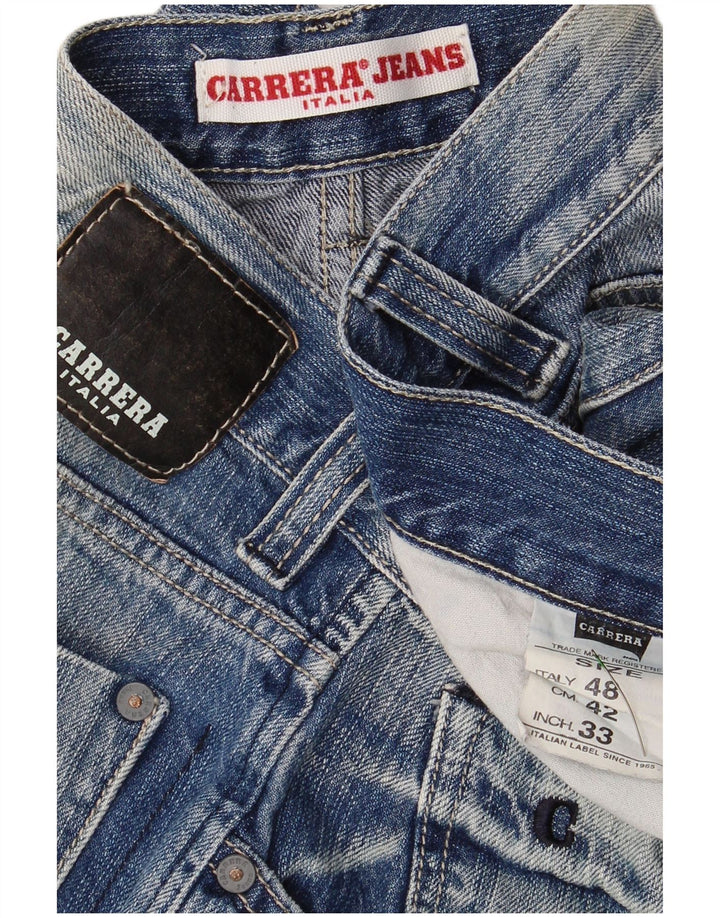 CARRERA Mens Denim Shorts W33 Medium Blue