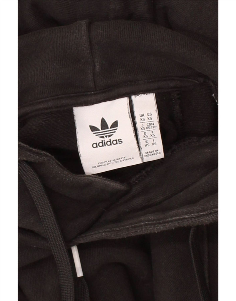 ADIDAS Mens Hoodie Jumper XS Black Cotton Vintage Adidas and Second-Hand Adidas from Messina Hembry 