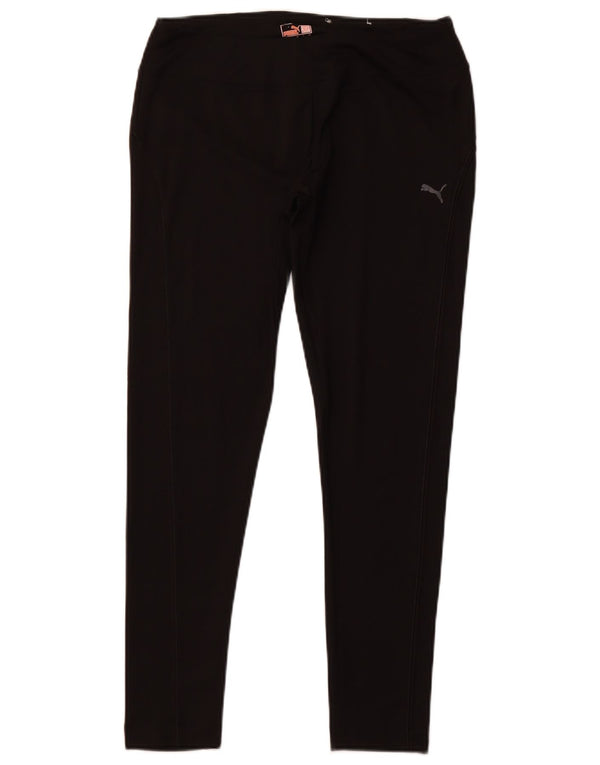 PUMA Womens Leggings UK 14 Large Black Polyester