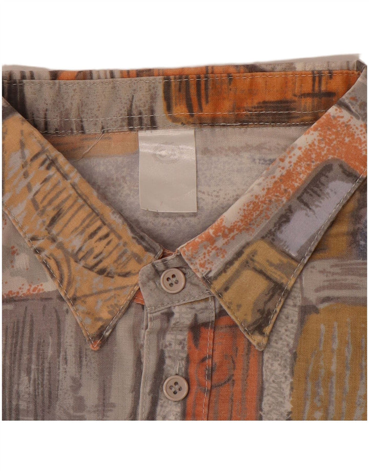 C & A Mens Short Sleeve Pullover Shirt XL Multicoloured Patchwork