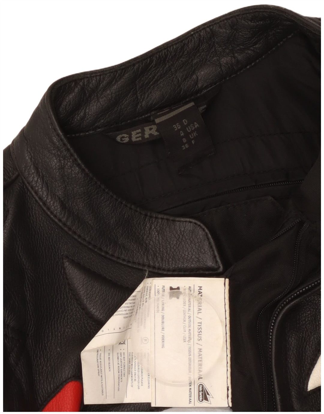 Gericke Womens UK 8 Small Black Colourblock Leather