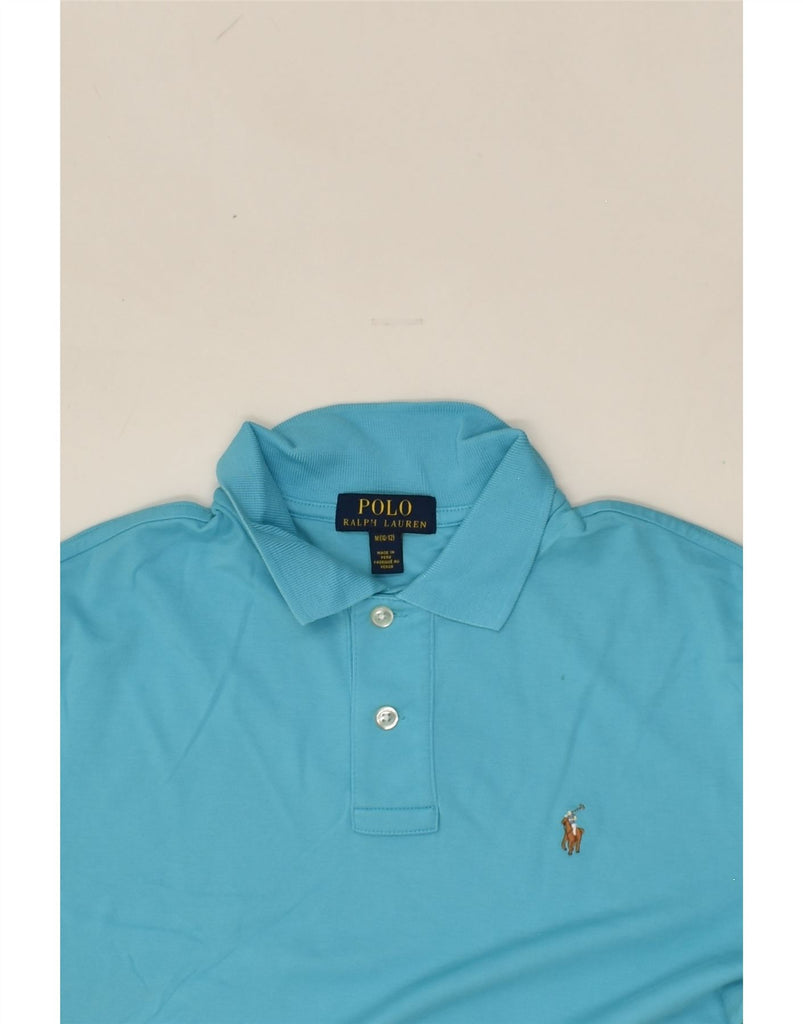 POLO RALPH LAUREN Boys Polo Shirt 10-11 Years Medium Blue | Vintage Polo Ralph Lauren | Thrift | Second-Hand Polo Ralph Lauren | Used Clothing | Messina Hembry 