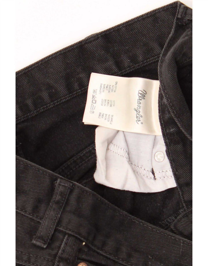 Wrangler Mens Texas Straight Jeans W32 L32 Black Cotton