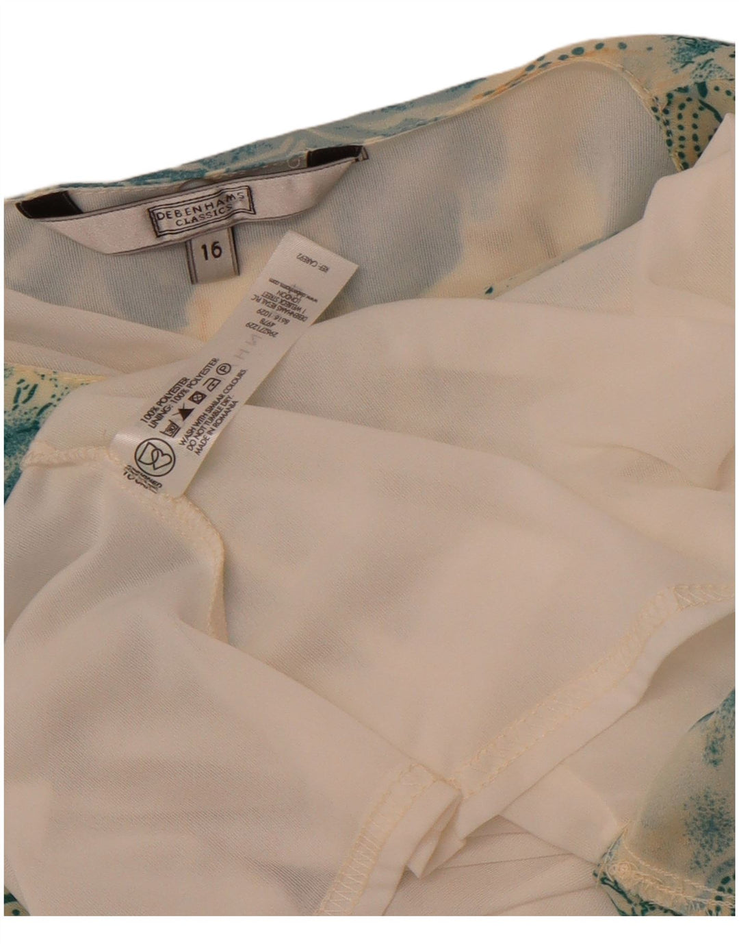 Debenhams Womens Blouse Top UK 16 Large Multicoloured Floral Polyester