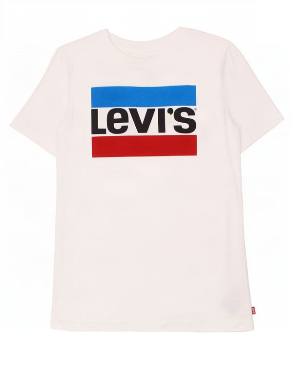Levi's Boys Graphic T-Shirt Top 15-16 Years White Cotton