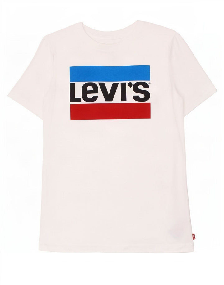 Levi's Boys Graphic T-Shirt Top 15-16 Years White Cotton