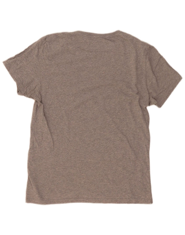 Levi's Womens Slim T-Shirt Top UK 12 Medium Grey Flecked