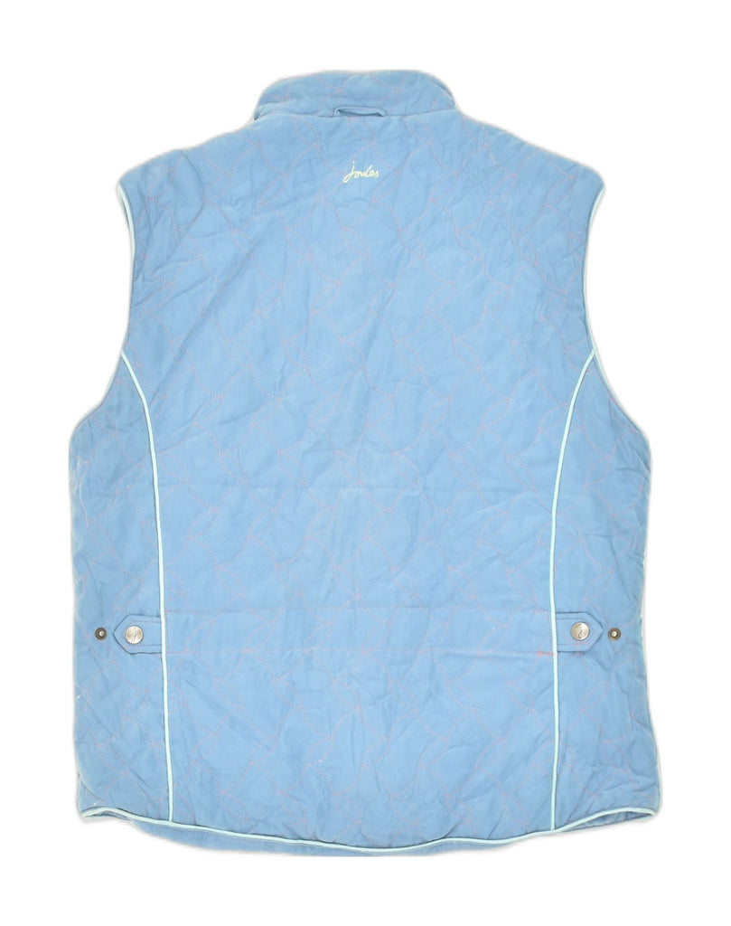 JOULES Womens Quilted Gilet UK 14 Large Blue Polyester | Vintage Joules | Thrift | Second-Hand Joules | Used Clothing | Messina Hembry 