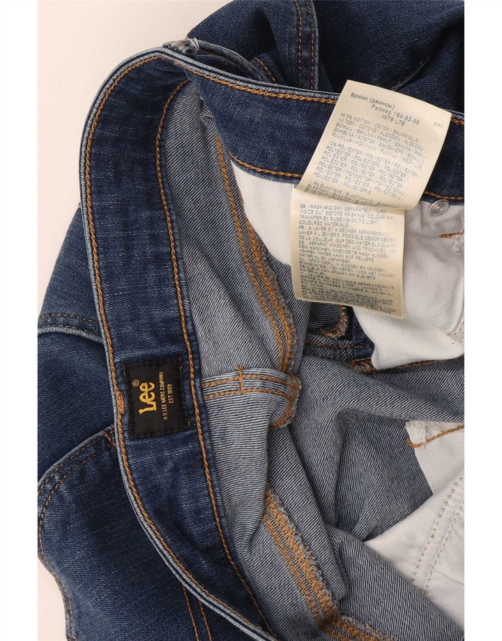 Lee Womens Marion Straight Jeans W31 L31 Blue Cotton
