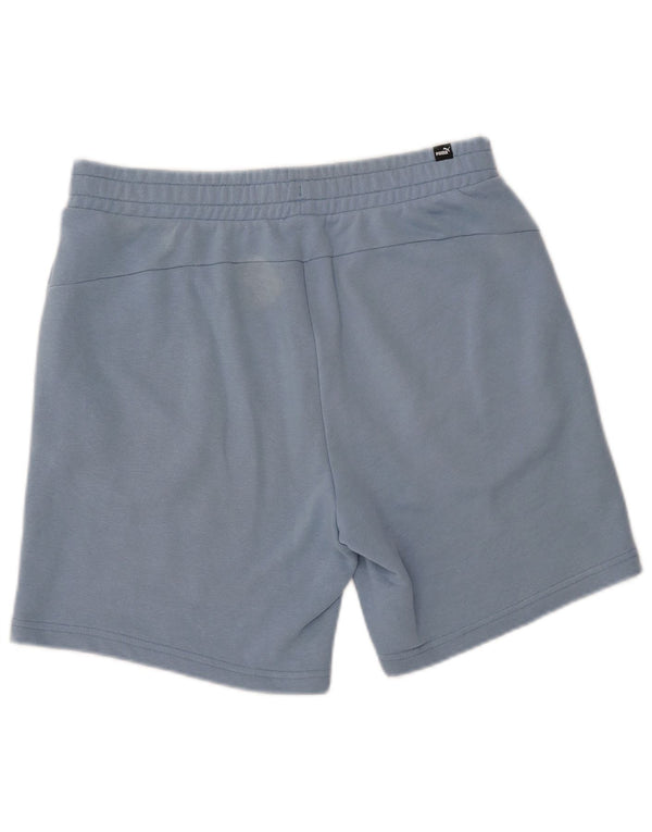 Puma Mens Graphic Sport Shorts Large  Blue Cotton