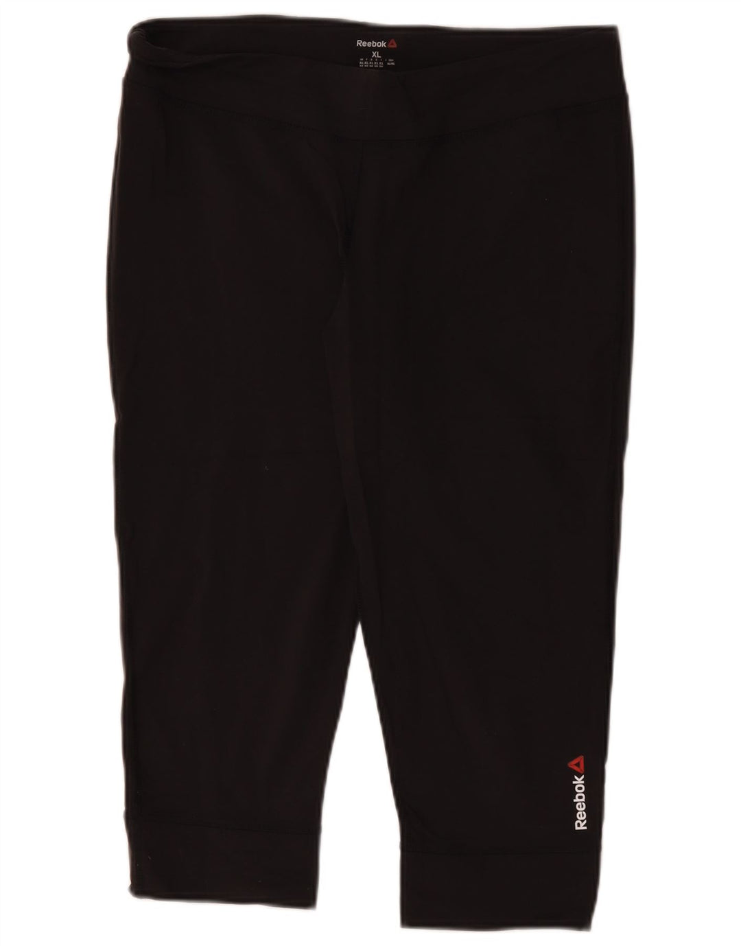 Reebok Womens Capri Leggings UK 18 XL Black Nylon