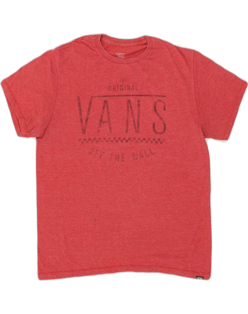 VANS Mens Graphic T-Shirt Top Medium Red Cotton | Vintage Vans | Thrift | Second-Hand Vans | Used Clothing | Messina Hembry 