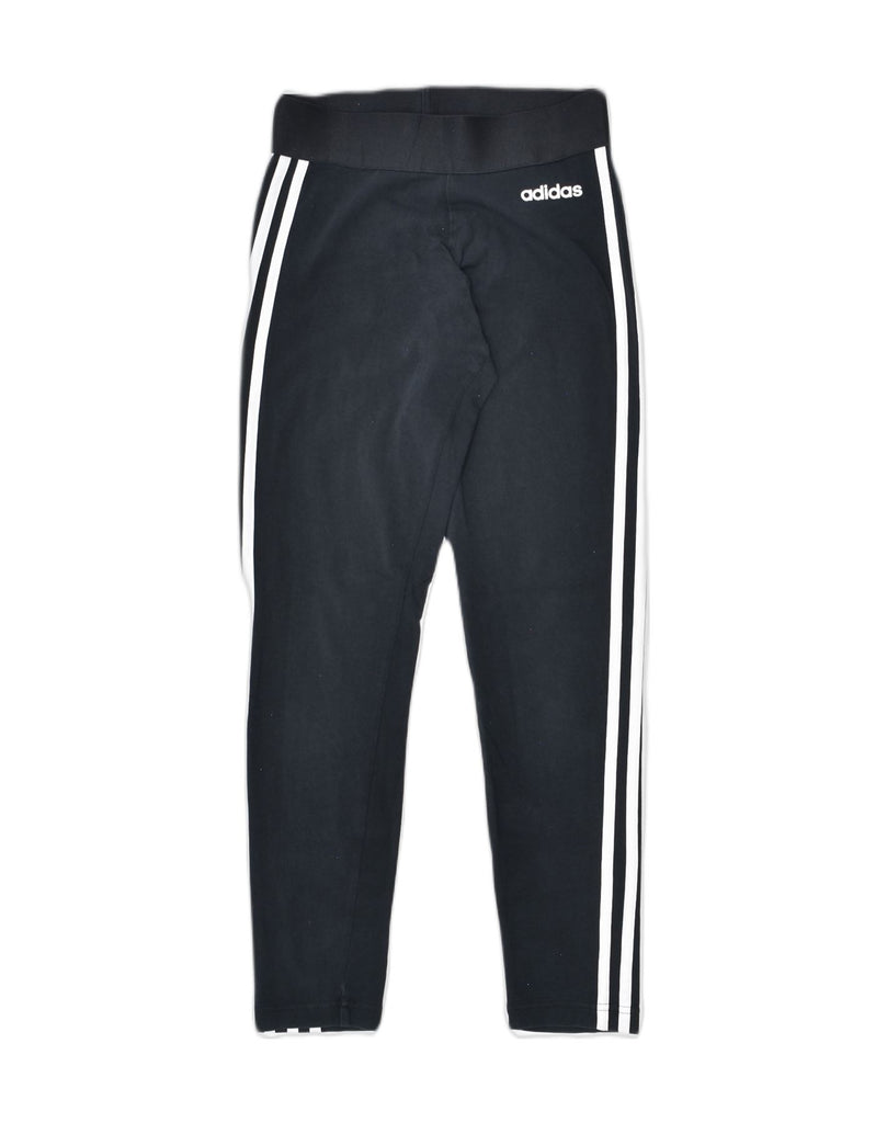 ADIDAS Womens Tracksuit Trousers UK 4 XS Black Cotton | Vintage | Thrift | Second-Hand | Used Clothing | Messina Hembry 