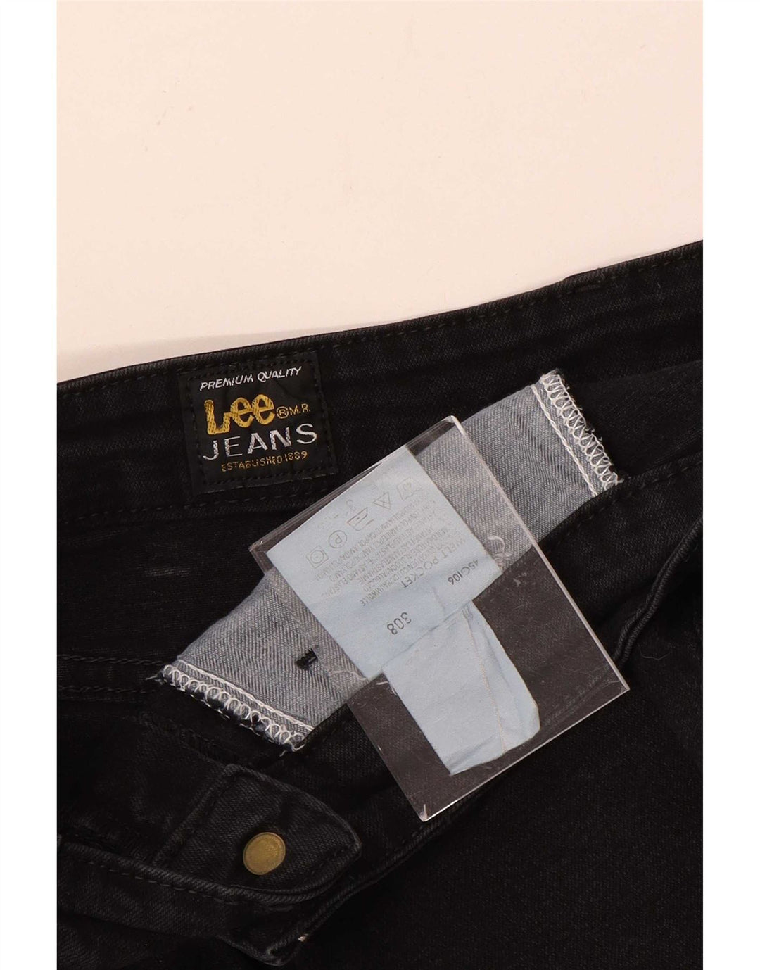 Lee Womens High Waist Bootcut Jeans W31 L30 Black Cotton