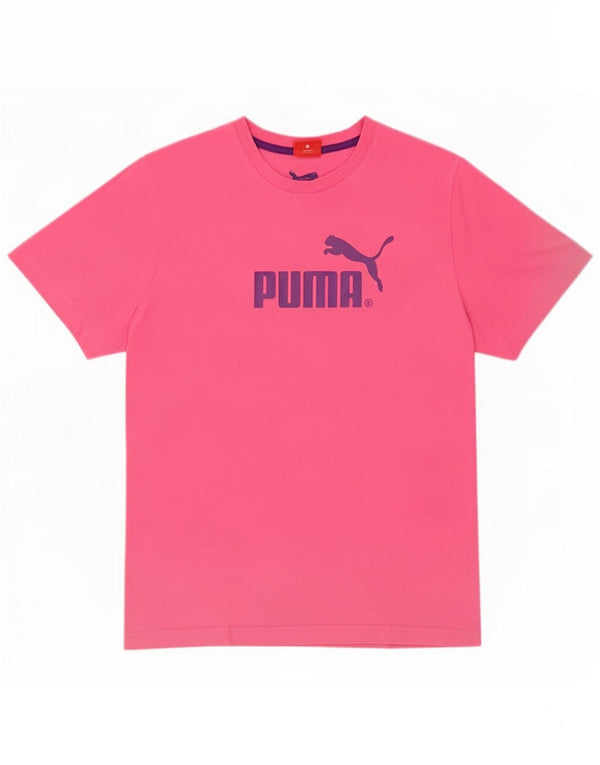 Puma Mens Graphic T-Shirt Top Medium Pink
