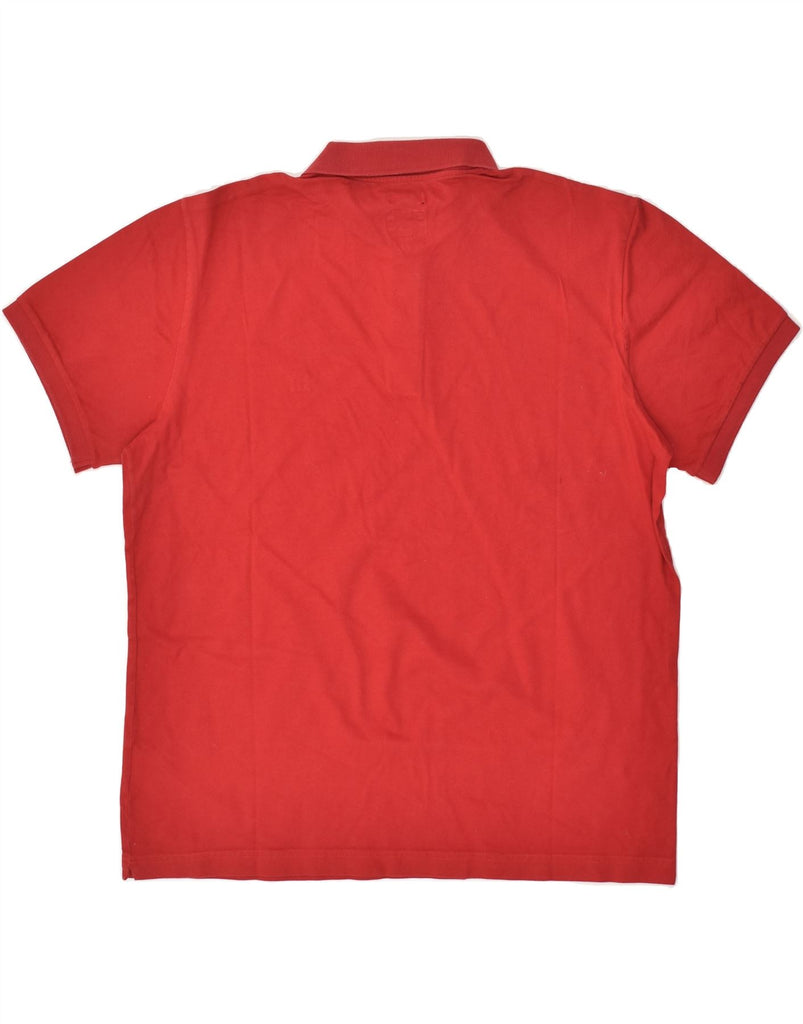 HENRY COTTONS Mens Slim Fit Polo Shirt 2XL Red Cotton | Vintage Henry Cottons | Thrift | Second-Hand Henry Cottons | Used Clothing | Messina Hembry 