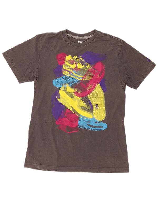 Nike Mens Regular Fit Graphic T-Shirt Top Medium Grey