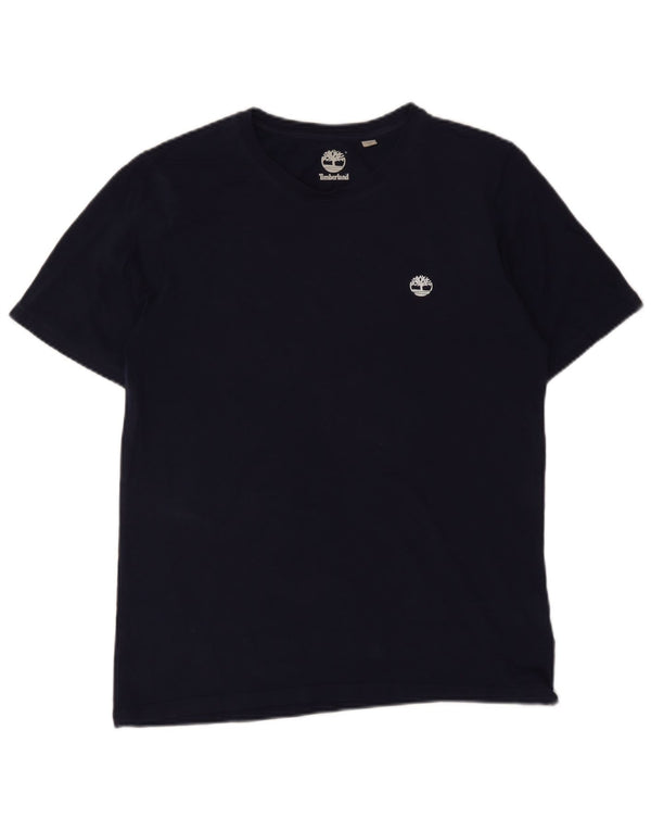 Timberland Boys T-Shirt Top 15-16 Years Medium Navy Blue Cotton