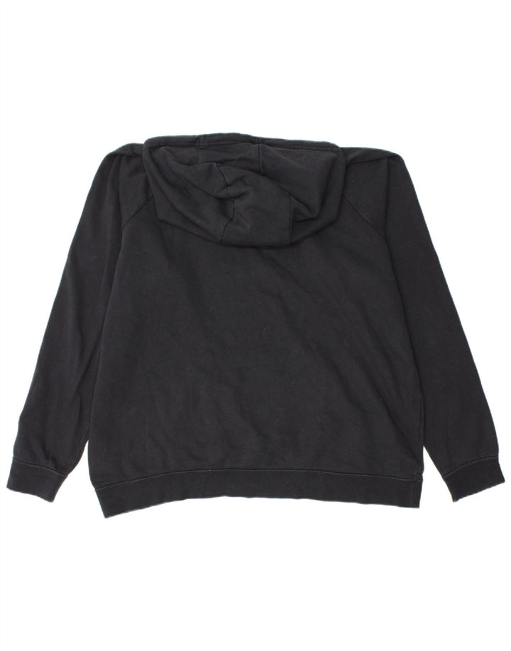 NIKE Womens Oversized Hoodie Jumper UK 18 XL Black Cotton