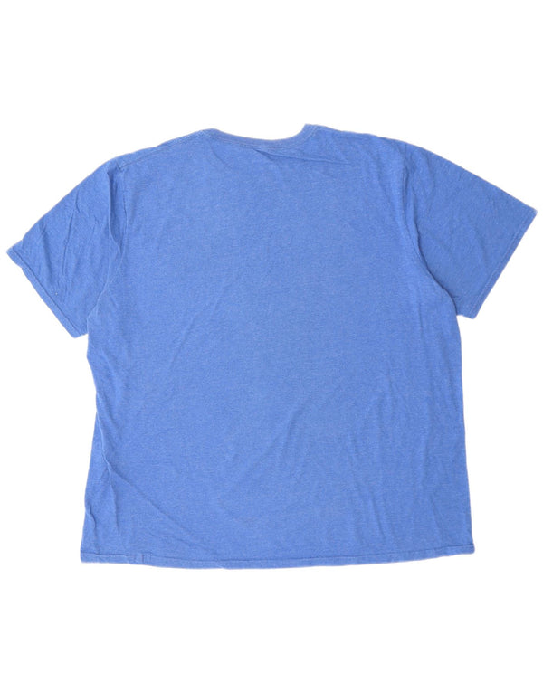 RUSSELL ATHLETIC Mens Graphic T-Shirt Top 2XL Blue