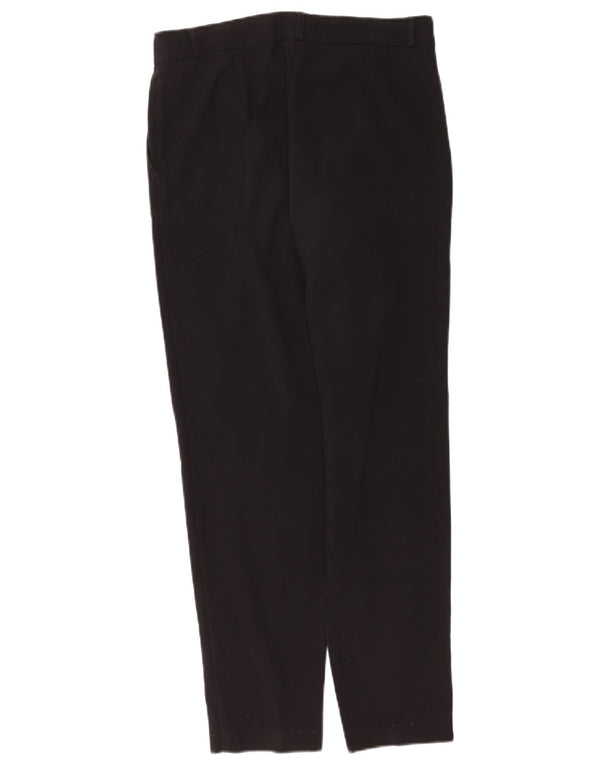 Marks & Spencer Womens Slim Casual Trousers UK 10 Small W30 L30 Black