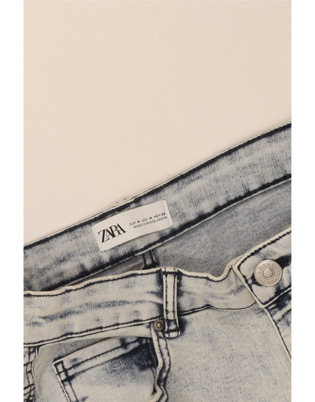 Zara Womens Denim Skirt Medium W28 Blue